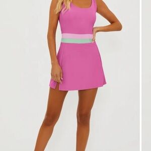 Beach Riot Pink and Green Tennis Dress- worn once